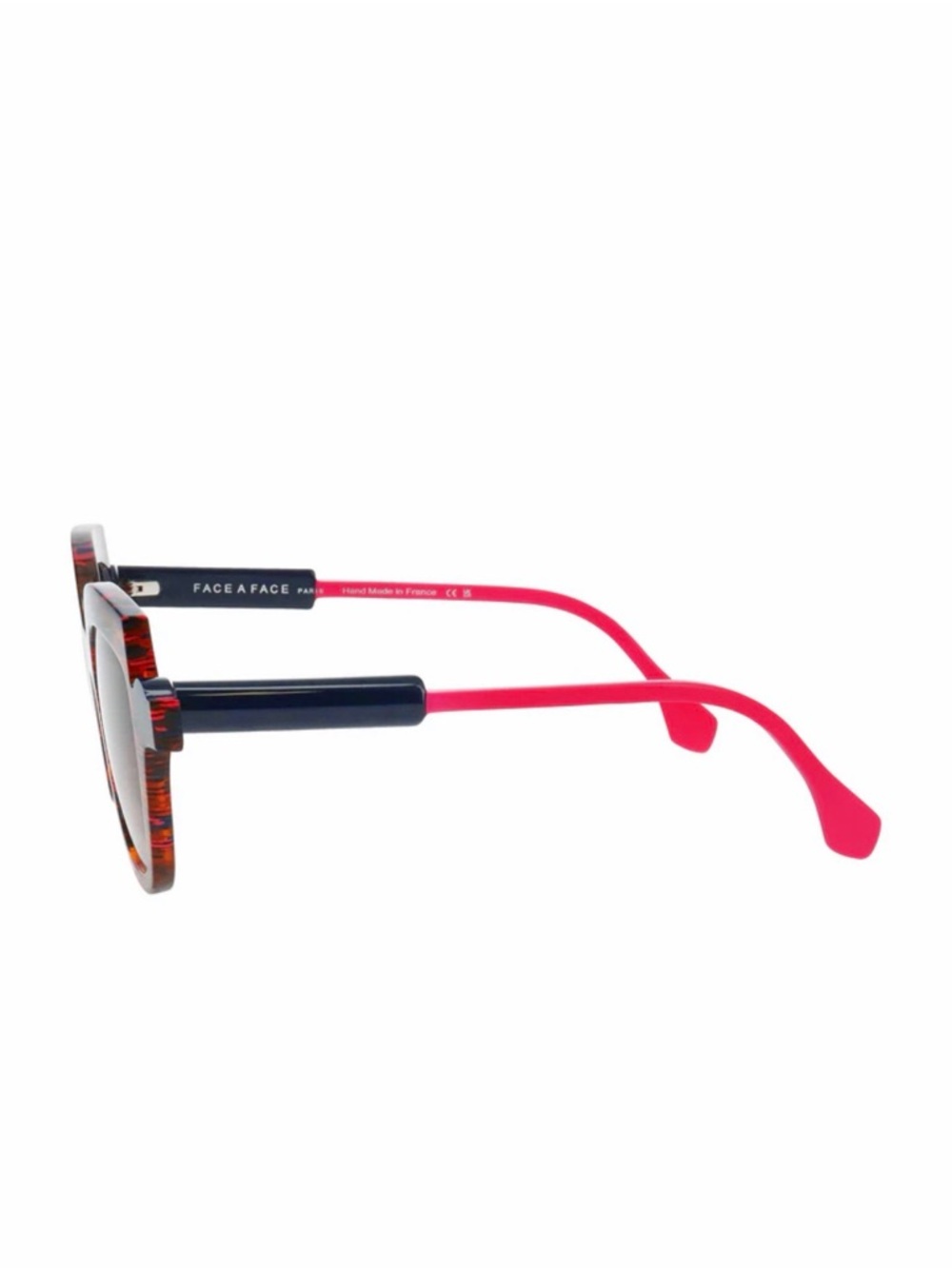 New FACE A FACE SOTSAS 2 8032 Bold Tortoiseshell Cat-Eye Sunglasses, Authentic - Picture 3 of 5